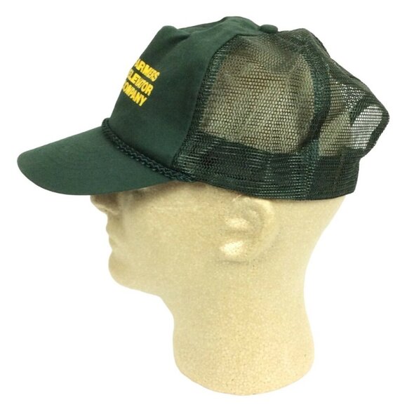 Vintage Farmers Elevator Company Oakville Mesh Trucker Hat Snapback Green OS - Picture 4 of 6